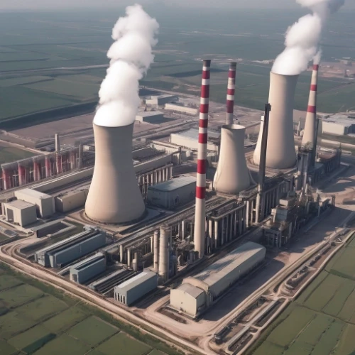 Imagen de la planta de generación de energía.