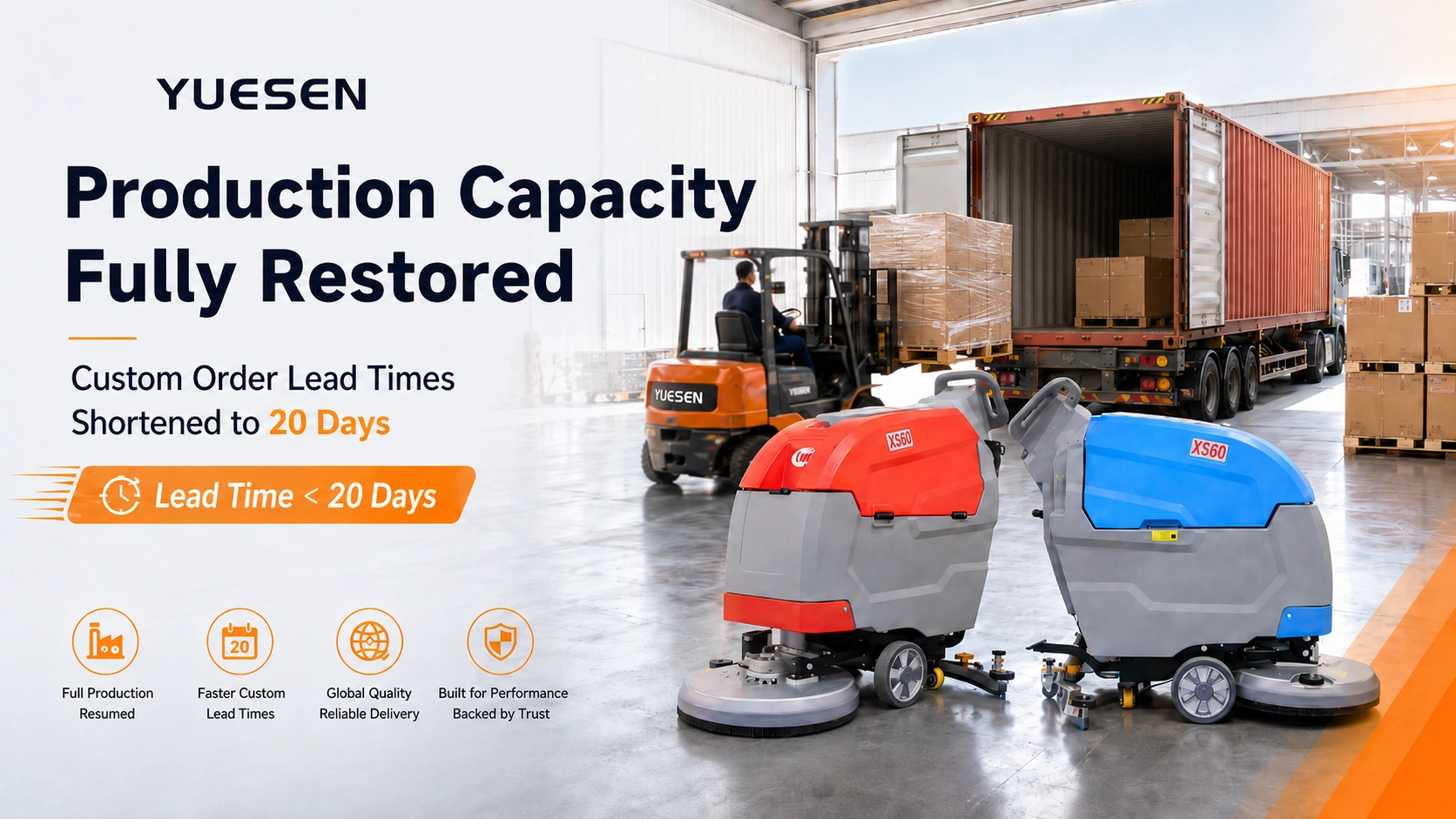 YUESEN Production Capacity Fully Restored | Custom Order Lead Times Shortened to 20 Days