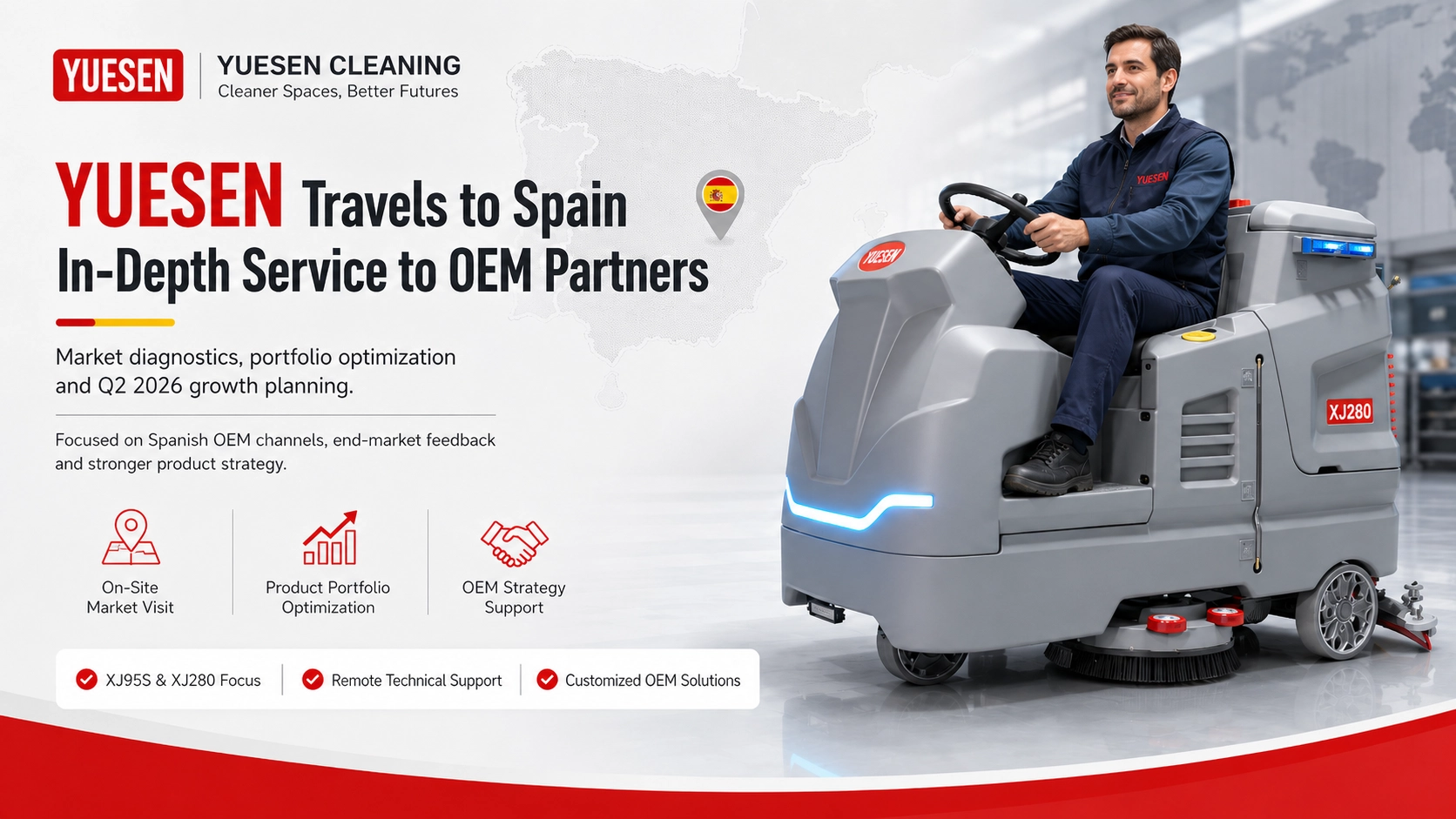 YUESEN Travels to Spain to Provide In-Depth Service to OEM Partners