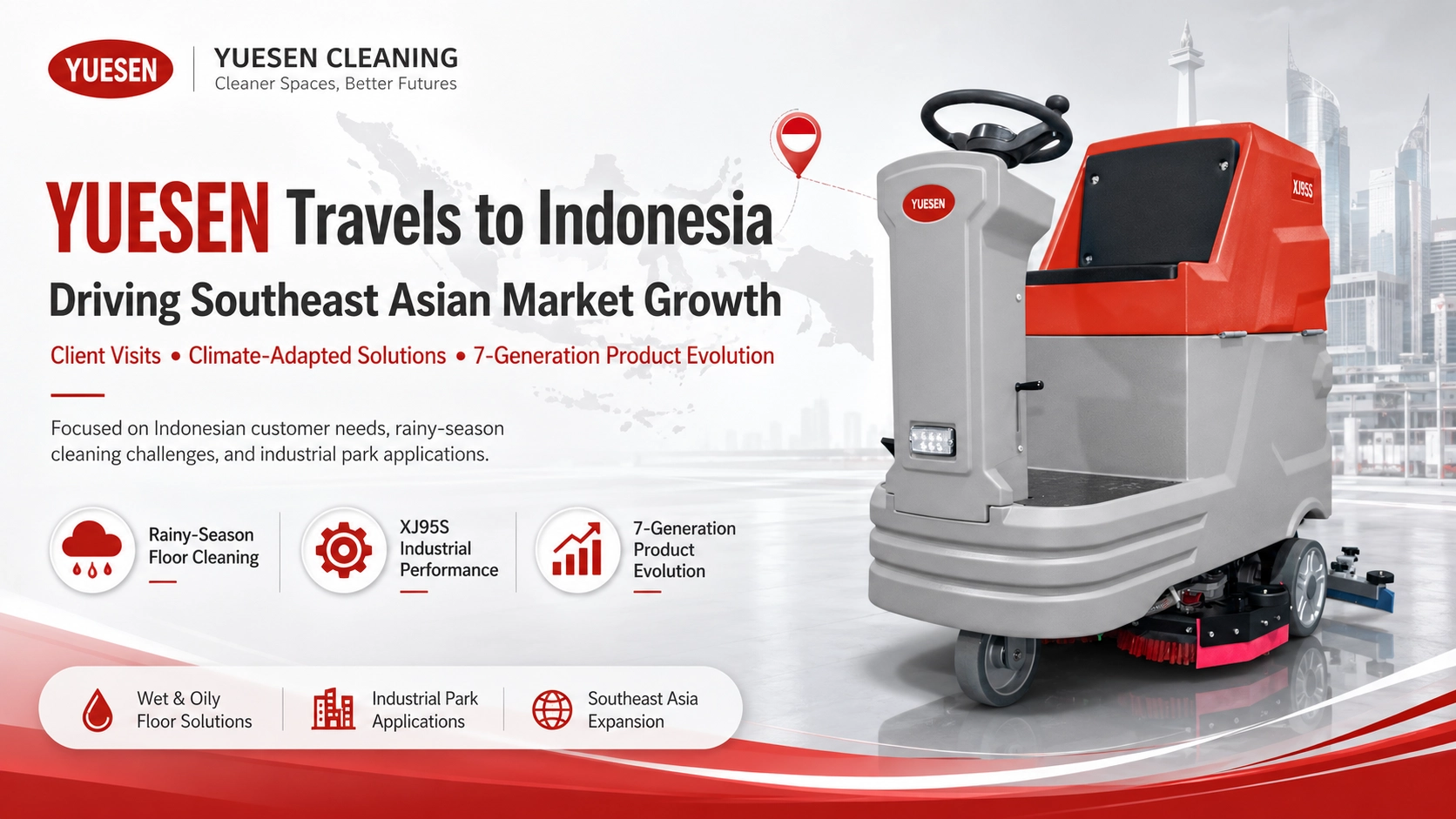YUESEN travelled to Indonesia to visit clients and leveraged its 7-generation product evolution history to break into the Southeast Asian market.