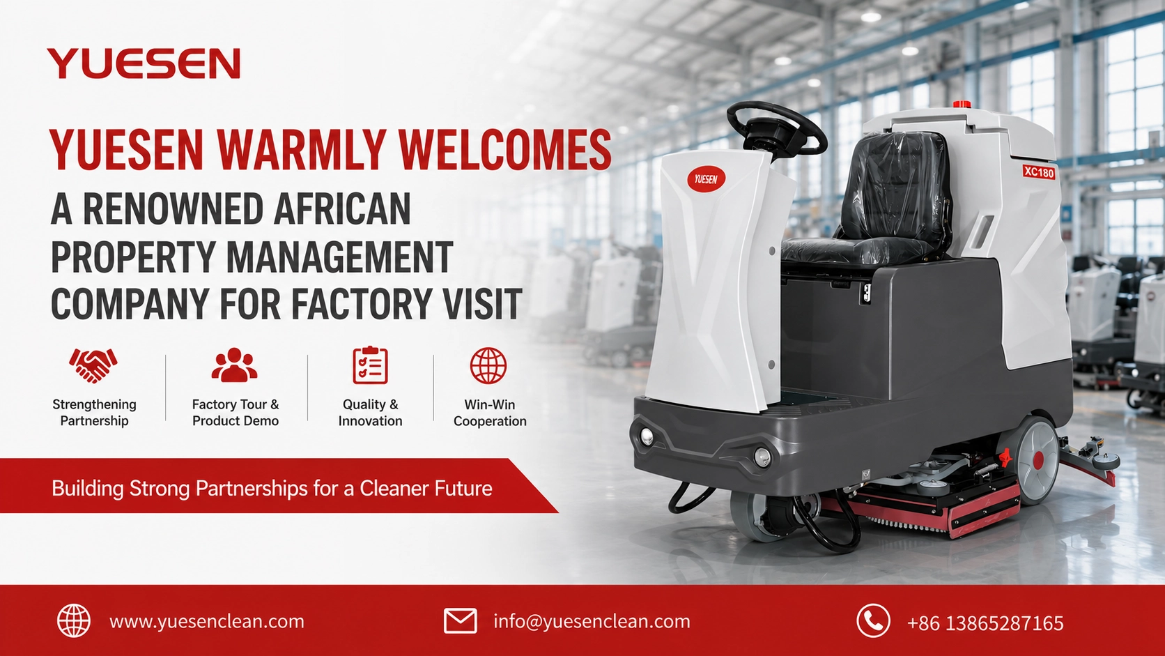 YUESEN Warmly Welcomes a Renowned African Property Management Company for Factory Visit