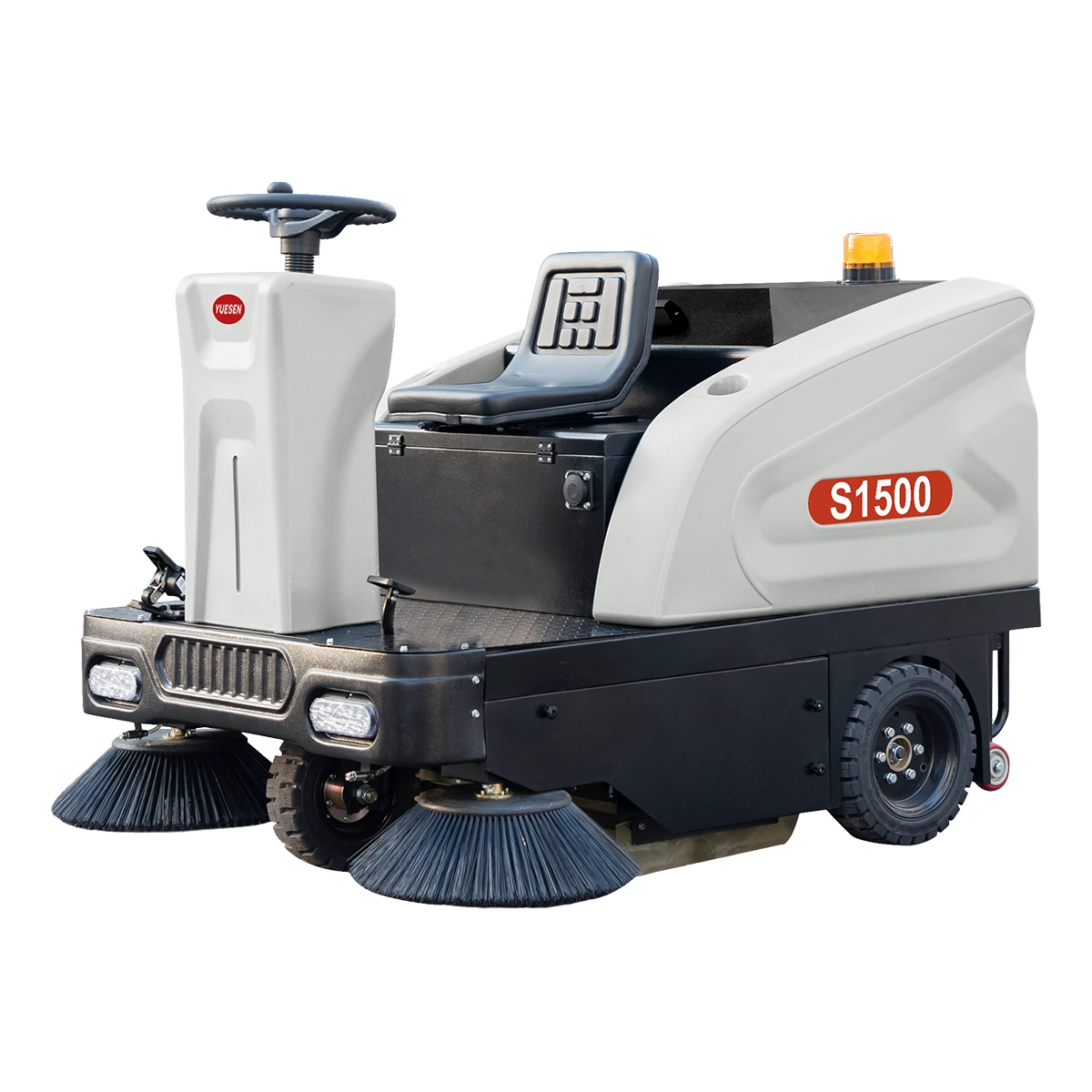 YUESEN Mid-Size Industrial Electric Ride-on Floor Sweeper – Cleaning path 1,500 mm – Up to 11,000 m²/h
