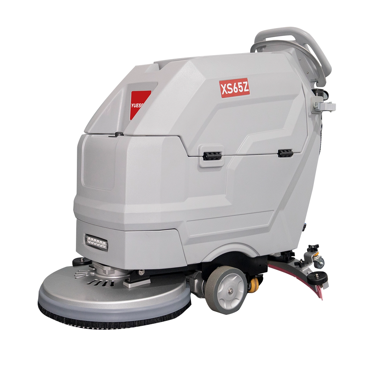 YUESEN Commercial 19″ Single Brush Self-propelled Floor Scrubber Machine with Battery | YS-XS65Z 2,600 m²/hr