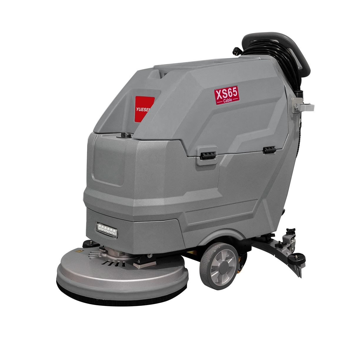 YUESEN 19″ Walk-behind Floor Scrubber Machine with 15m Cable | YS-XS65cable 2,600 m²/hr