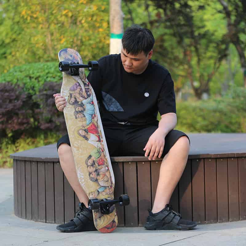 Electric longboard skateboard for beginners