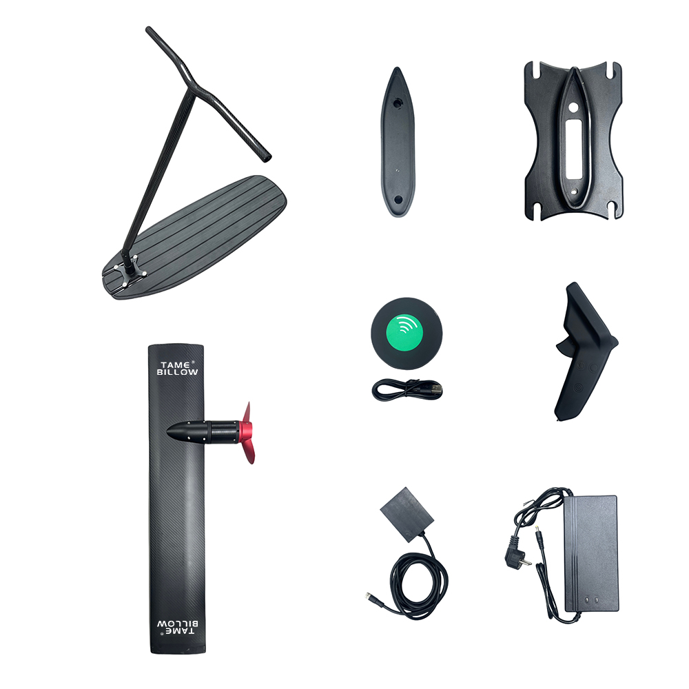 TAME BILLOW Premium Fusion Efoil Assist Device with 5000W Motor Integrated Battery Mast and Aluminum Alloy Propeller