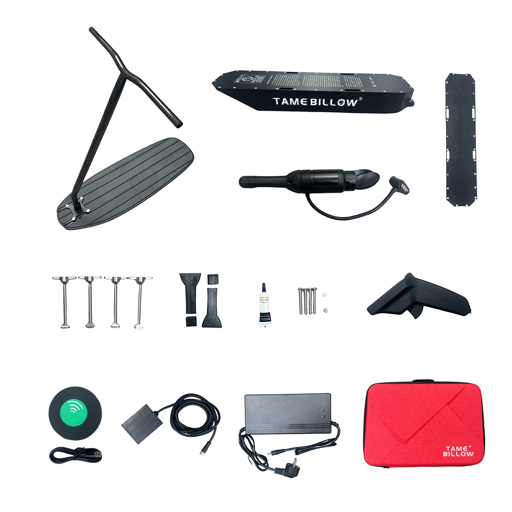 TAME BILLOW Premium Fusion Efoil Assist Device with 5000W Motor Removable battery Mast and Aluminum Alloy Propeller