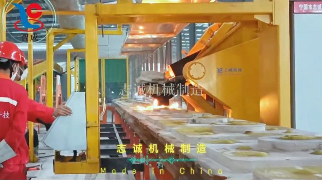 Zhicheng brand iron mold coated sand casting ball production line